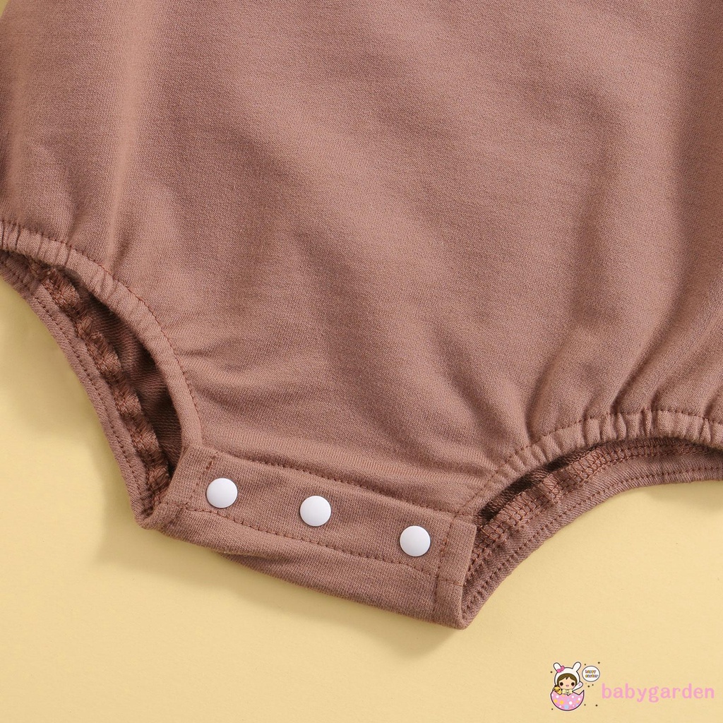 Áo Liền Quần Tay Dài Cổ Tròn In Hình Khủng Long Hoạt Hình Cho Bé 0-24 Tháng Tuổi