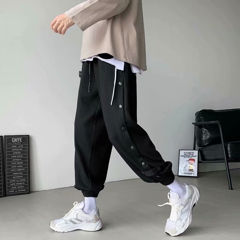 Korean fashion men's wide leg pants size S-3XL
