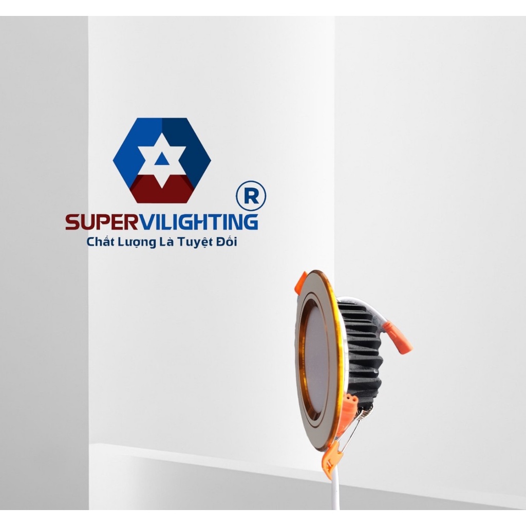 Đèn âm trần SuperVilighting, Mã AT-SUP-5w, công suất 5W, phi 60 và 76, 3 chế độ Bảo hành 24 tháng