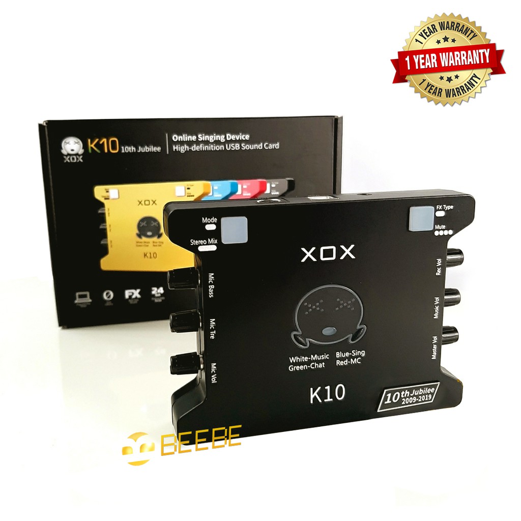 XOX K10 - Sound Card Hát Karaoke Online, Livestream, (K10 10th Jubilee)