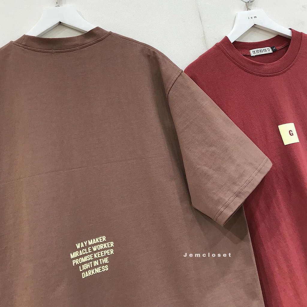 Áo Phông Nữ JEMCLOSET Form Rộng Thun Thiết Kế Basic Tay Ngắn Chất Cotton Thấm Hút Mồ Hôi LOFI - 10024