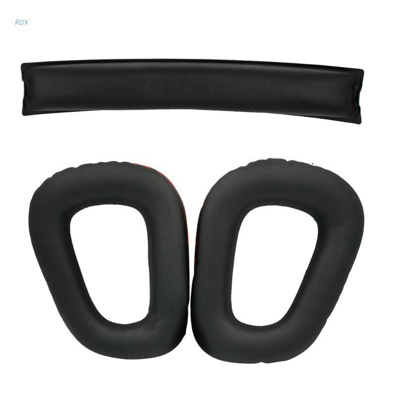 Cặp đệm tai/ Đệm đầu thay thế dành cho tai nghe chụp tai chơi game Logitech G331G332 G432 G431 G430 G230 G231 G930