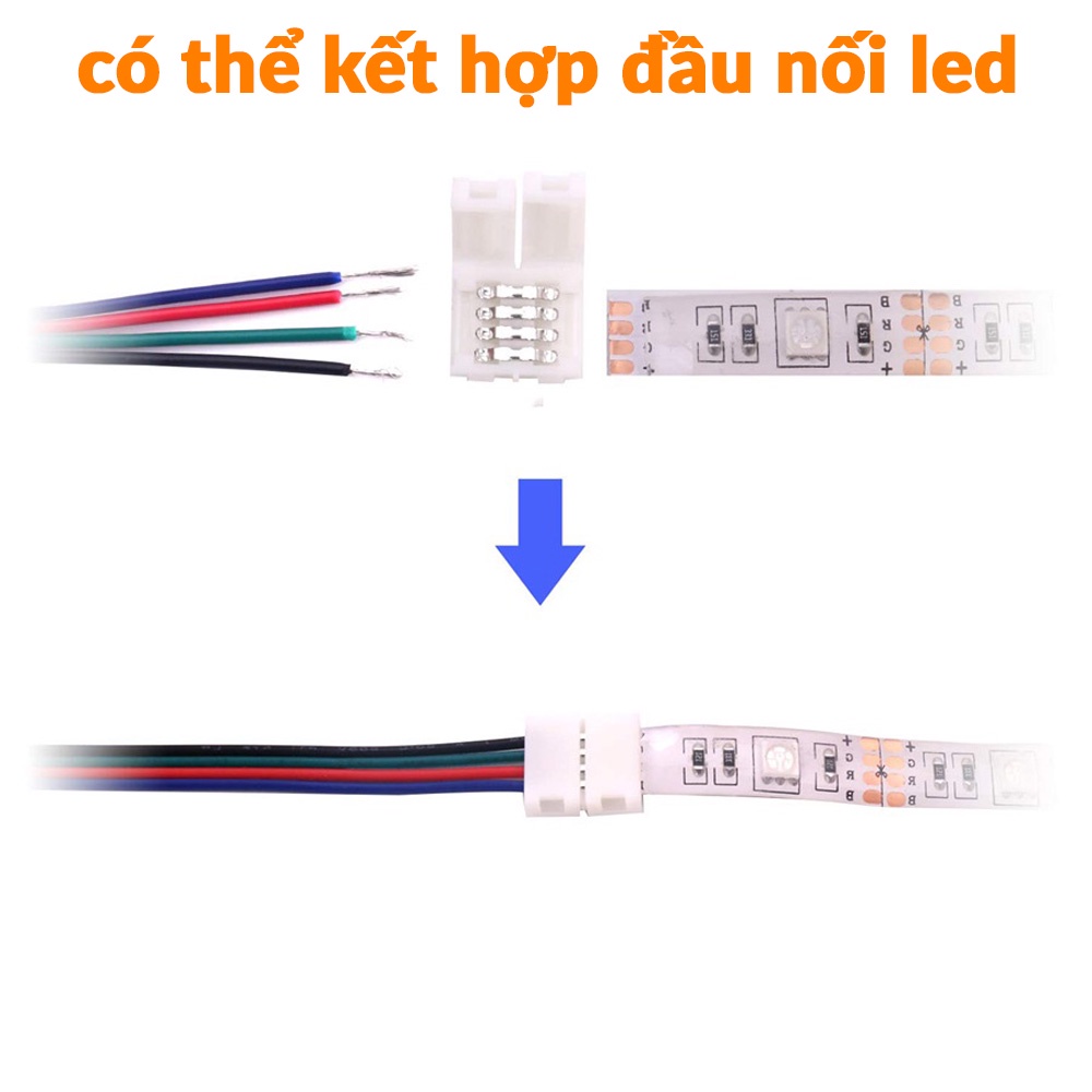 Dây điện nối đèn led RGB SMD 3528 5050 22AWG 4Pin