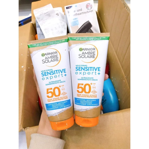 Kem chống nắng Garnier Ambre Solaire Sensitive Expert Spf 50+