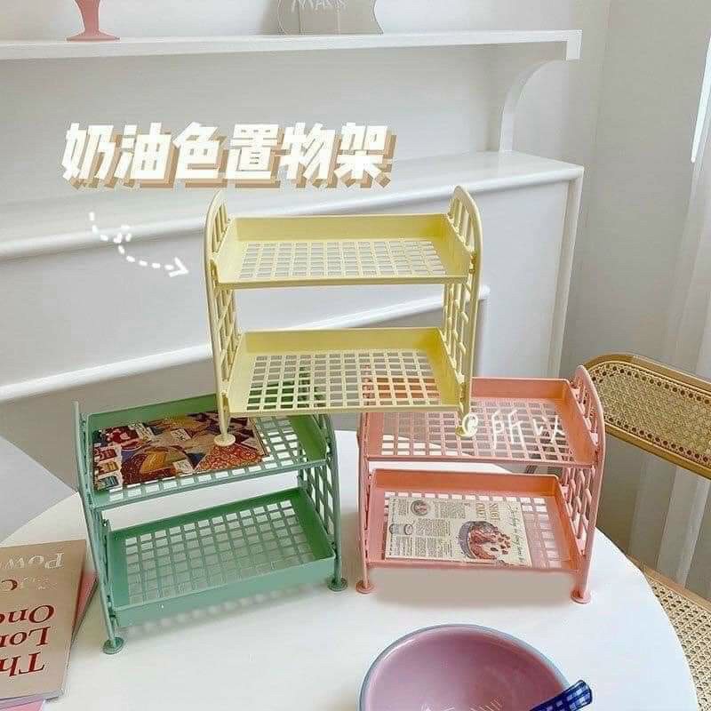 Kệ Decor Nhựa Để Mỹ Phẩm Mini Siêu Xinh sz 22cm