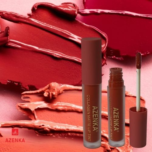 Son kem lì lâu trôi nhung collagen mềm mịn Azenka