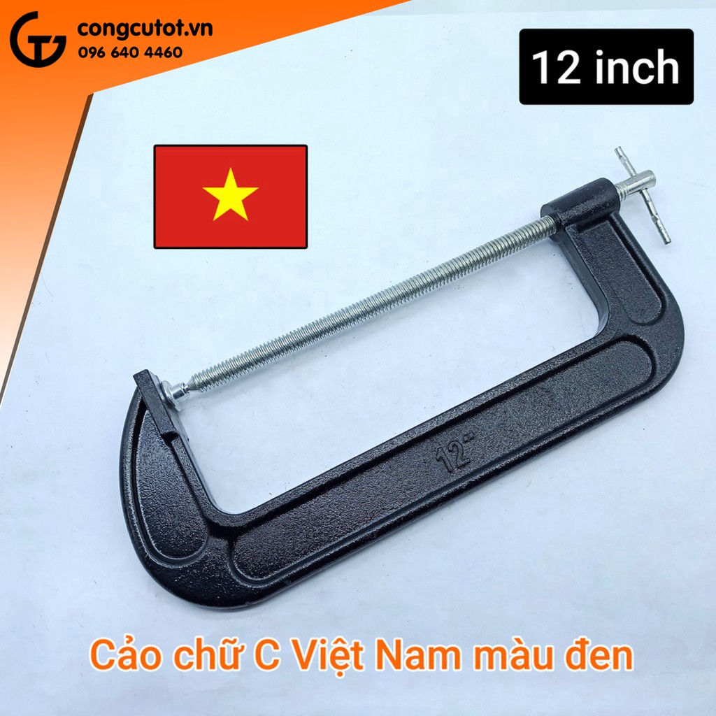 Vam chữ G màu đen 12 inch