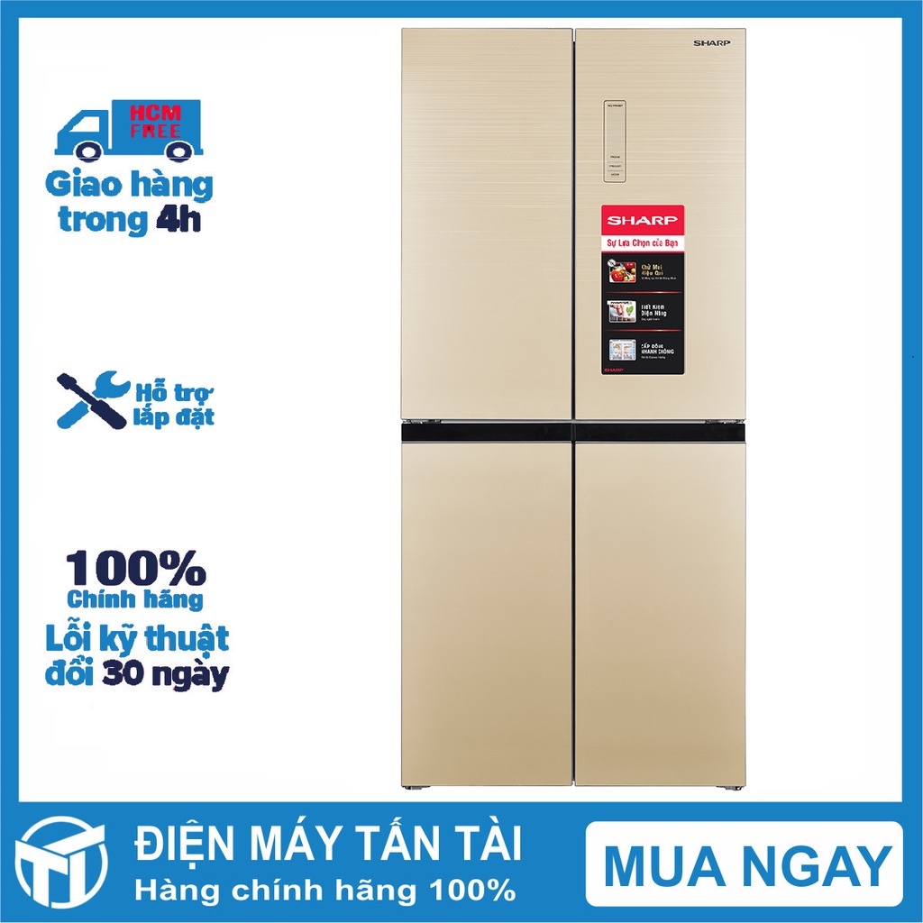 SJ-FX420VG-CH - Tủ lạnh Sharp Inverter 362 lít SJ-FX420VG-CH MẪU 2022 - Bảo hành 12 tháng - giao hàng miễn phí HCM