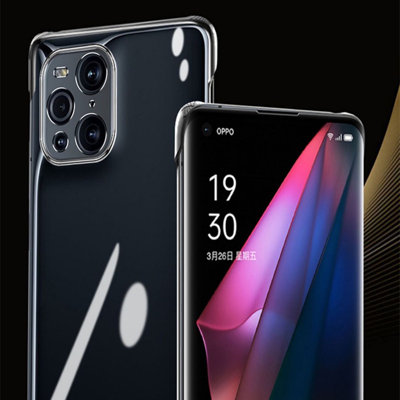 Ốp Điện Thoại PC Cứng Trong Suốt Siêu Mỏng Không Viền Cho OPPO Find X5 Pro Find X3 X2 Pro