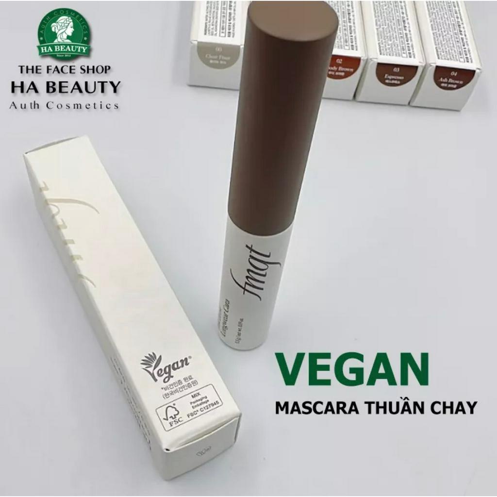 Mascara lông mày Thuần Chay VEGAN Nhiều màu Bền tông by THE FACE SHOP fmgt Ink Brow Longwear Cara 5.5g Hàn Quốc0