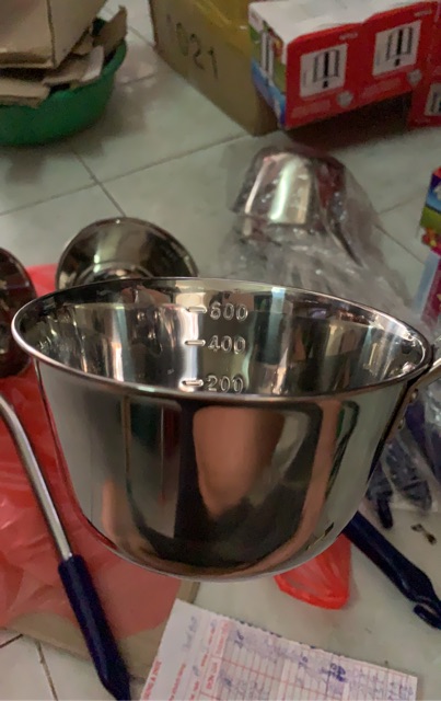 GÁO INOX CÁN DÀI BỌC NHỰA 300ml , 600ml , 800ml , 1200ml