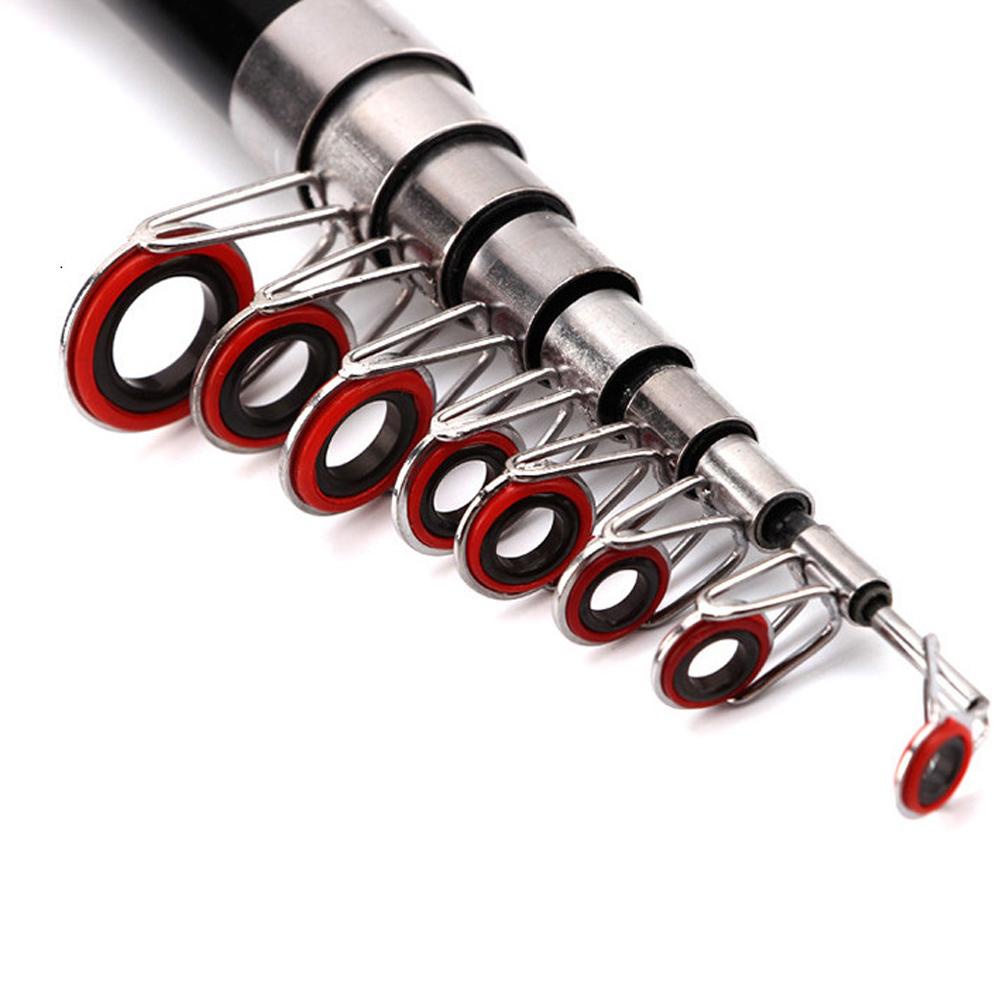 ELLSWORTH Cần Câu Cá Siêu Cứng FRP Màu Đen