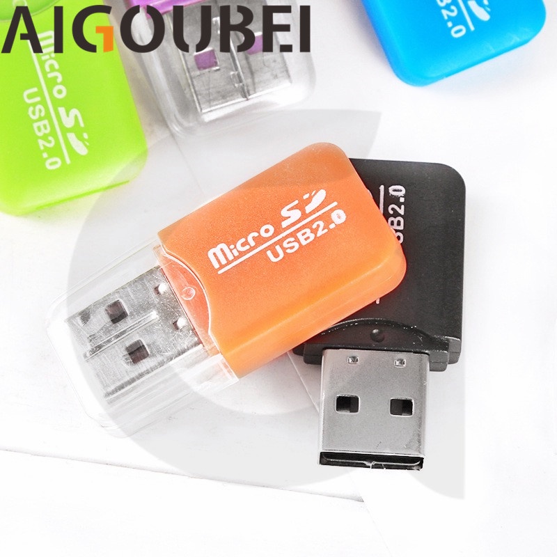 Micro SD TF small USB 2.0 high speed metal memory card reader