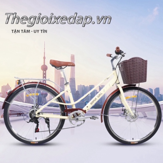 Xe đạp nữ Brave Will khung hợp kim nhôm cao cấp. Xe đạp TTL