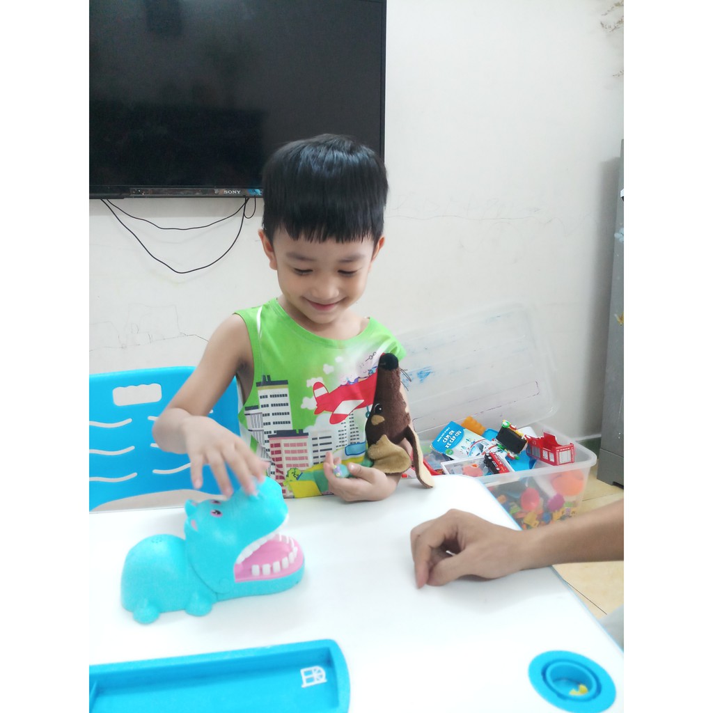 Đồ chơi khám răng Hà Mã - trò chơi tương tác của con cùng với cả gia đình