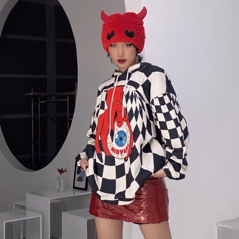 HALLUCINATION HOODIE - áo nỉ có mũ ảo lú
