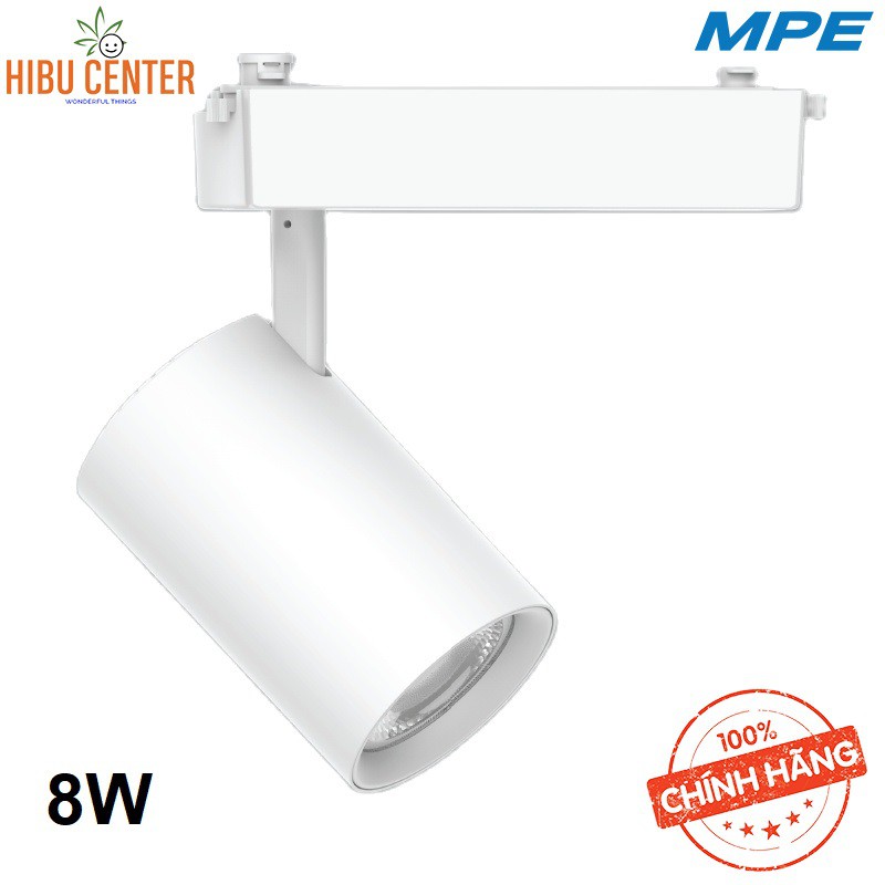Đèn LED Chiếu Điểm Thanh Ray MPE Track Spotlight Series TSL (Thân Đèn Màu Trắng) 8W/ 12W/ 20W/ 25W/ 30W –Hàng Chính Hãng