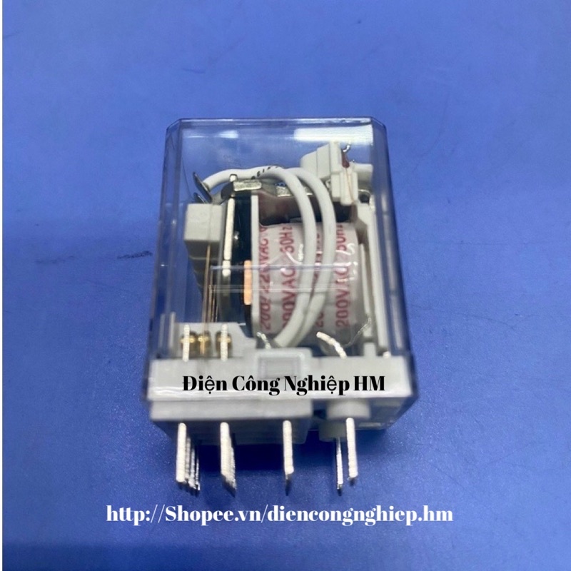 Relay Rơ Le trung gian SUNGHO MY-4SN 14 chân dẹt nhỏ, có đèn - CHÍNH HÃNG
