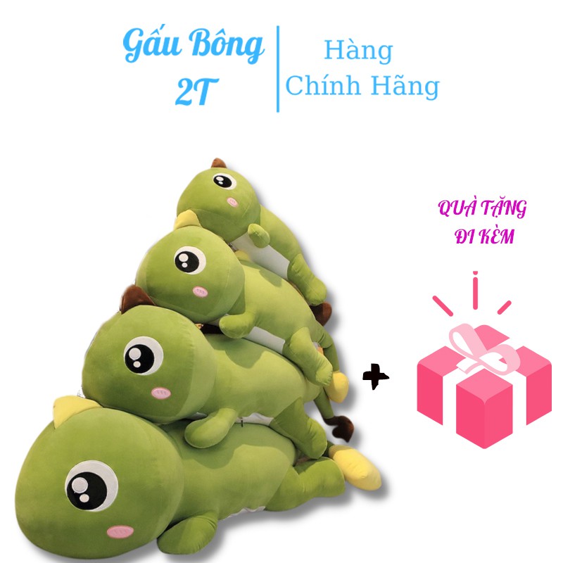 Gấu Bông Khủng Long Đuôi Tim, Gối Ôm Hình Thú Khủng Long Chất Liệu Cao Cấp Siêu Êm vải co dãn 4 chiều siêu mềm mịn