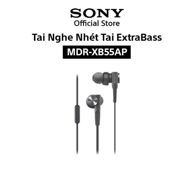 [Mã ELMALL300K giảm 5% đơn 500K] Tai nghe Sony In-ear EXTRA BAS MDR-XB55AP - Hàng Chính Hãng