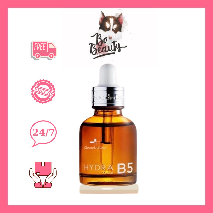 Serum Dưỡng Ẩm Phục Hồi Làm Trắng Sáng Da, Mờ Thâm Sạm Nám, Cấp Nước, Chống Lão Hóa Da GOODNDOC HYDRA B5 30ml