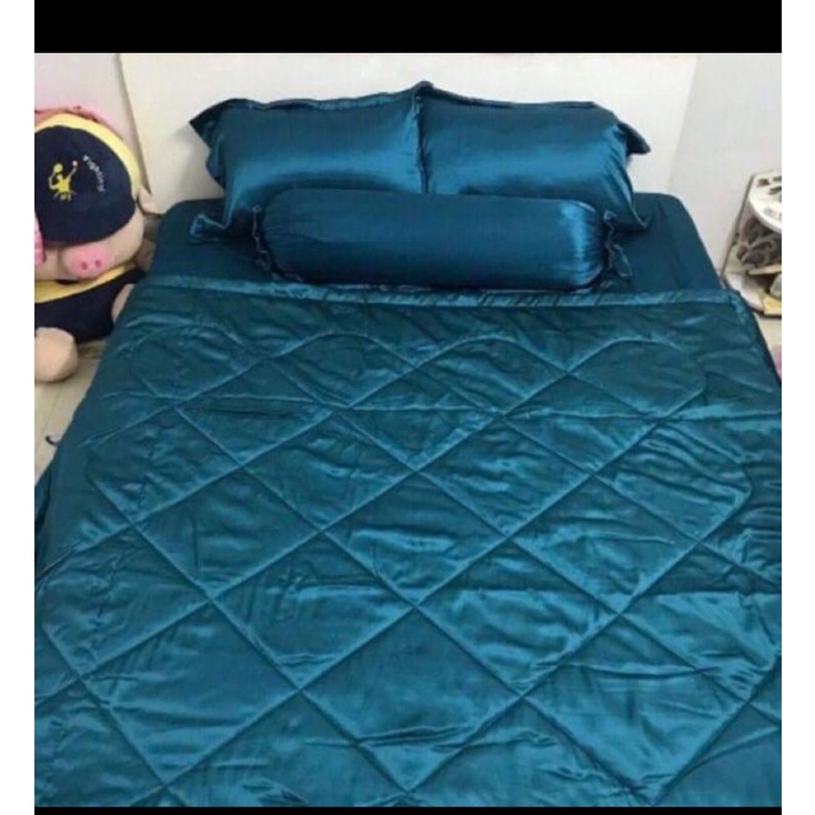 Trọn bộ, chăn, drap, áo gối phi lụa,cao cấp 1m6 x2m, và ,1m8x2m