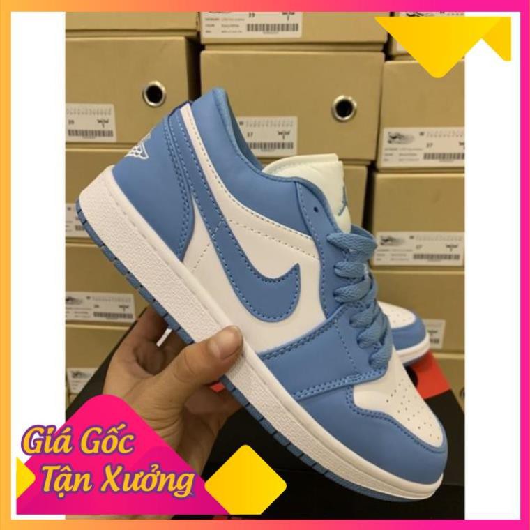 [FREESHIP-BẢO HÀNH 12 THÁNG] Giày Thể Thao AIR JORDAN 1 Low Cổ Thấp  Xanh Biển Cực Đẹp CỰC ĐẸP