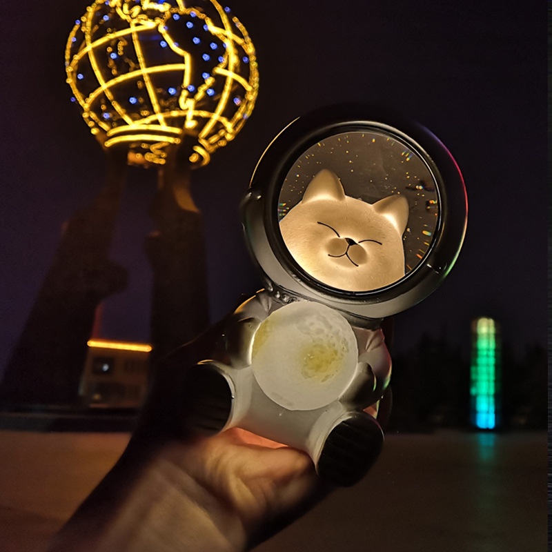 Đèn Ngủ LED Phi Hành Gia Hiệu Ứng Ngân Hà Đầy Sao, Đèn Ngủ Siêu Dễ Thương Sáng Tạo Hiện Đại Dành Căn Phòng Vintage