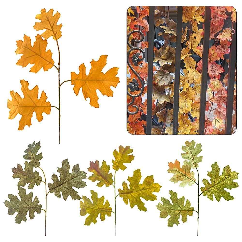 PINEVN Set 10 Lá Phong Giả Trang Trí Lễ Tạ Ơn