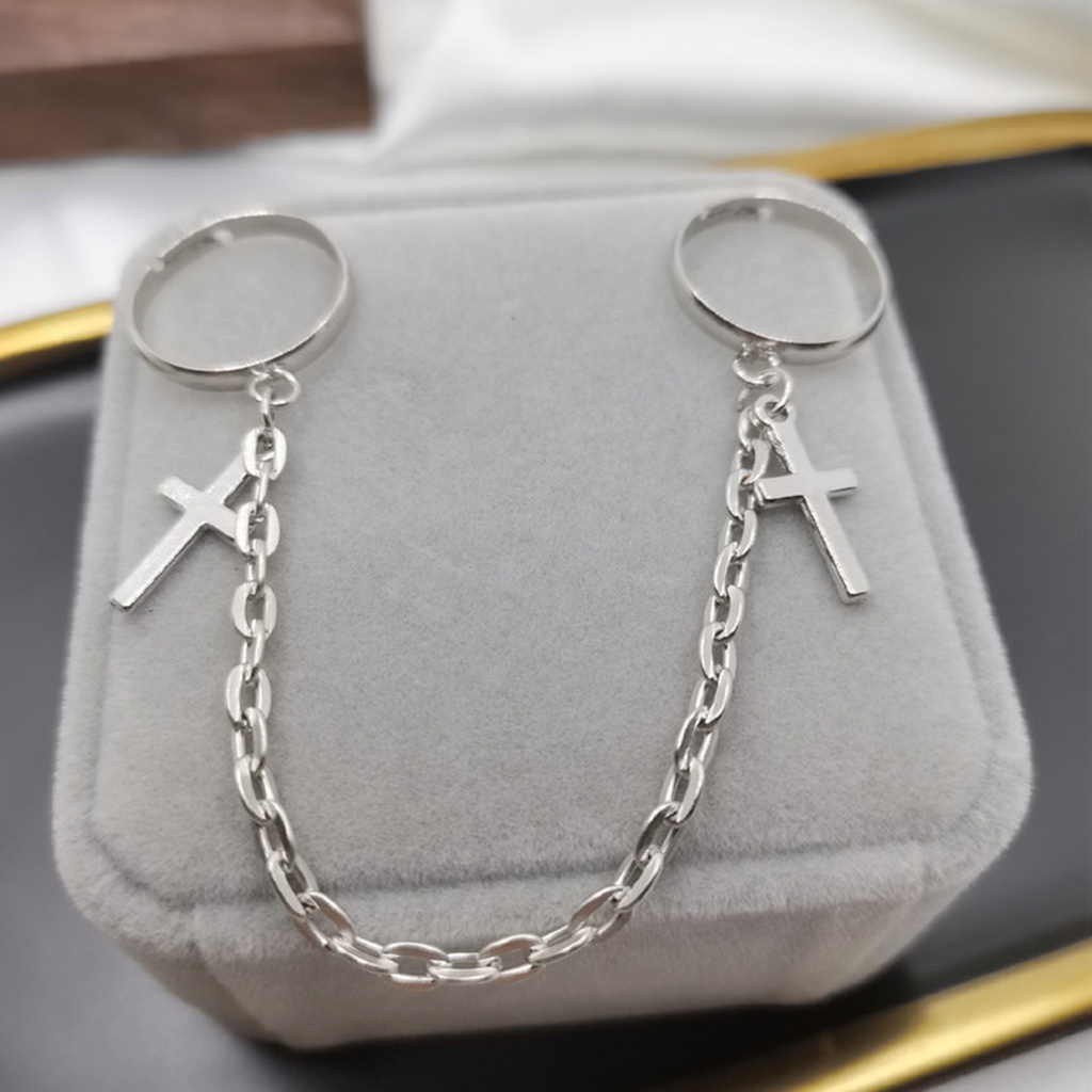 Nhẫn Dây Xích Nối Có Thể Điều Chỉnh Thời Trang Unisex