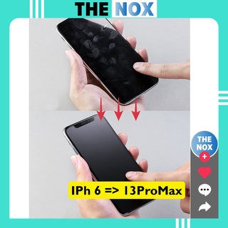 Kính Cường Lực IPhone Nhám Full Màn Chống Vân Tay IPhone 6/7/8/Plus/X/XR/XsMax/11/12/13/Pro/Max [The Nox]