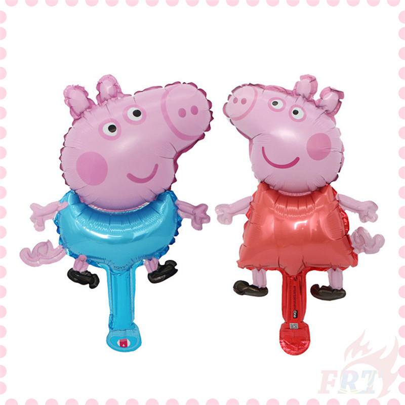 ♦ Trang Trí Tiệc - Bong Bóng ♦ 1 Bong Bóng Nhôm Mini Hình Chú Heo / George Dùng Trang Trí Tiệc Sinh Nhật