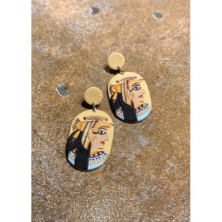 Khuyên tai đất sét nung Polymer Clay (Cleopatra VII)