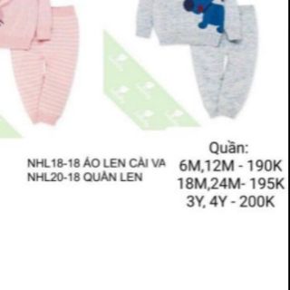 Quần len cotton Lullaby 2018