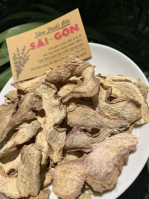 Gừng Thái Lát Sấy Khô 100gram (Gừng già, thơm, sạch, hàng mới)