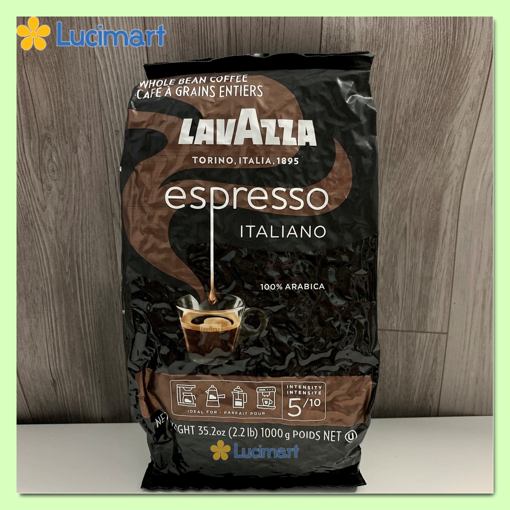 Cà phê Lavazza nguyên hạt 100% Arabica Espresso Italiano Whole Bean Coffee [Hàng Mỹ]