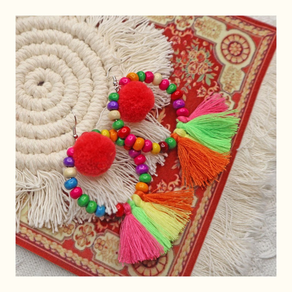 Phụ kiện boho khuyên vòng bohemian