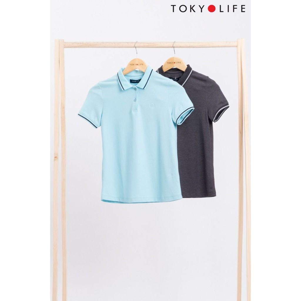 [Mã WABRTKL11 giảm 10% đơn 250K] Áo phông Polo Nữ TOKYOLIFE cổ Đức pha viền I9POL502G | BigBuy360 - bigbuy360.vn