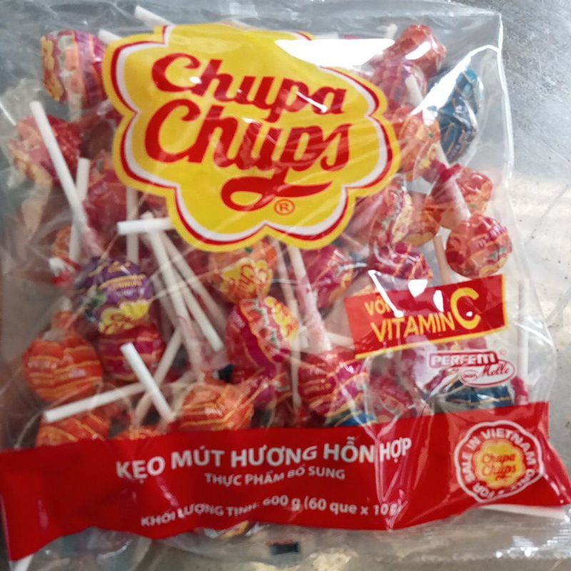 Kẹo mút Chupa Chups gói 60 que