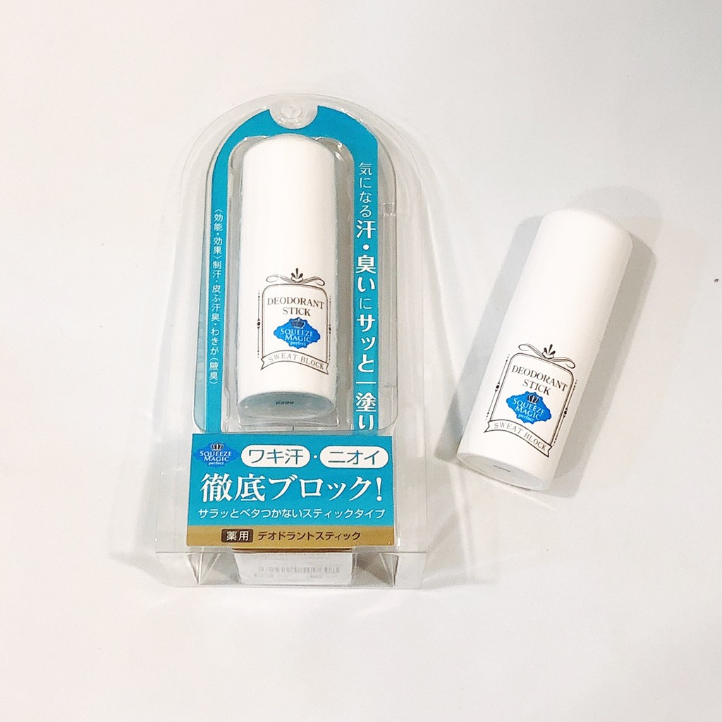 Lăn Đá Khoáng Khử Mùi Ngăn Mồ Hôi Squeeze Magic Deodorant Stick Nhật Bản 19g