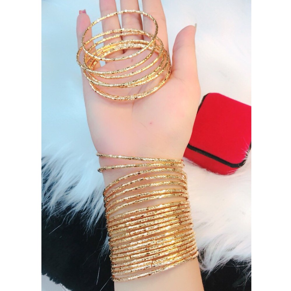 Bộ 7 Vòng Ximen mạ vàng 18k có khóa VX1