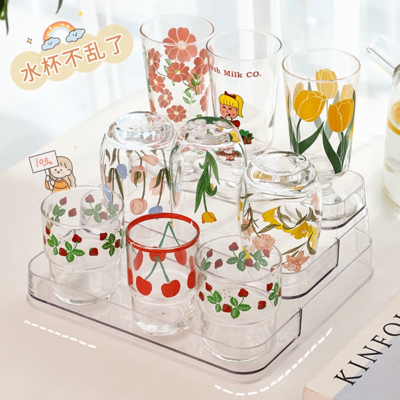 Giá Đỡ Cốc Nước Ba Tầng Bằng Kim Loại Tiện Dụng Và Bền