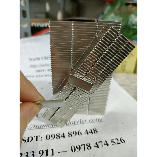 Nam châm hình chữ nhật 20*8*2mm siêu hít hàng chuẩn đủ kích thước, magnet 20*8*2mm siêu mạnh