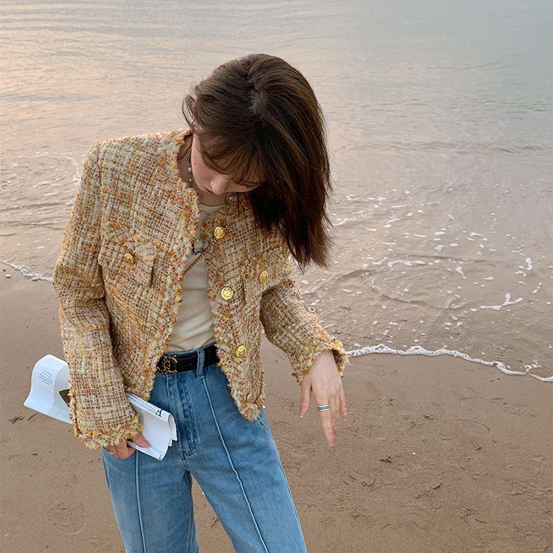 Áo Khoác Cotton Dáng Rộng Thời Trang Thu Đông Phong Cách Pháp Cho Nữ