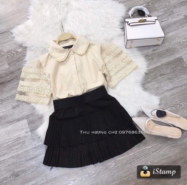 Chân váy nhũ 2 tầng hàng Quảng Châu | BigBuy360 - bigbuy360.vn