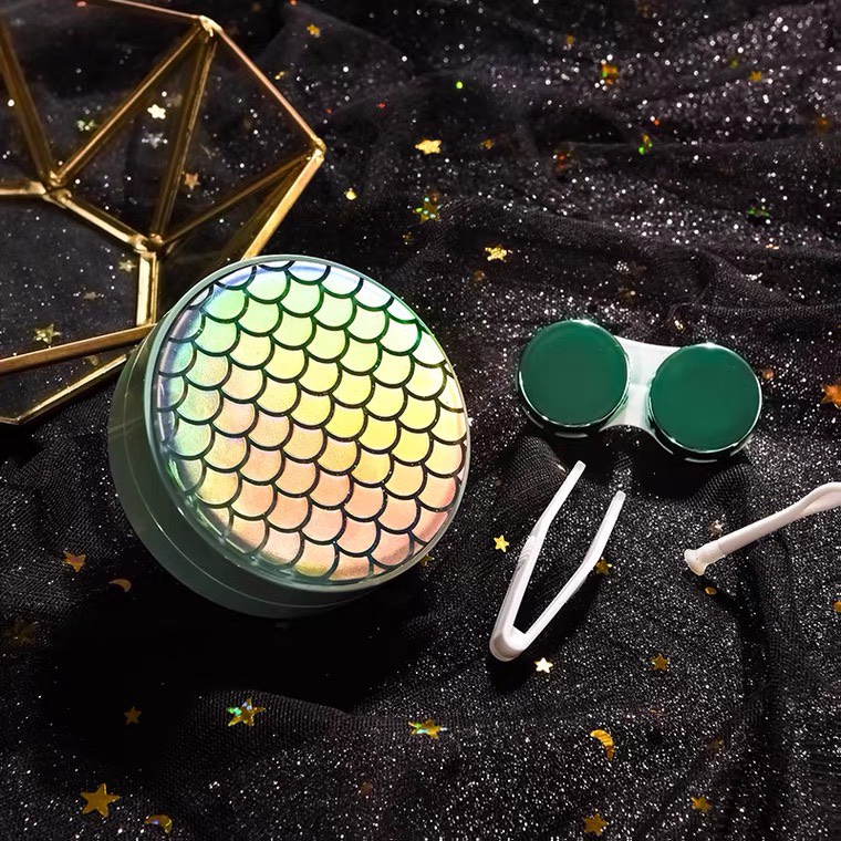 Khay Đựng Lens Cao Cấp Siêu Sang Chảnh Có Nhũ Lấp Lánh Đẹp Mắt -