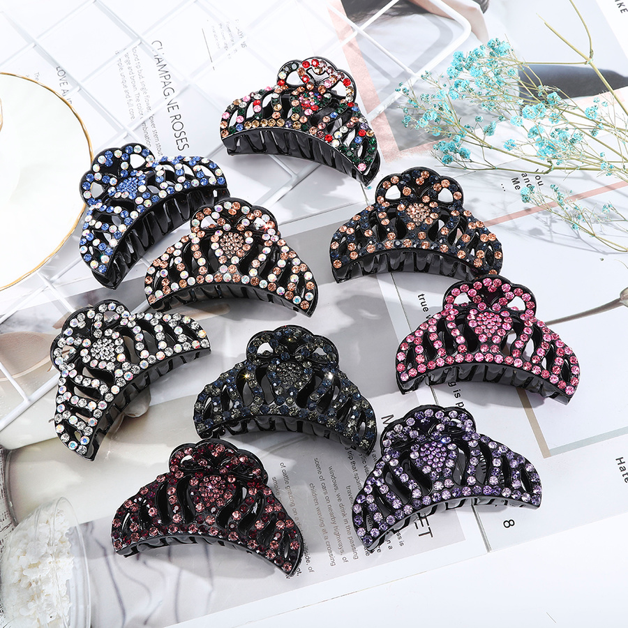 Kẹp tóc đính đá lấp lánh thời trang cho nữ