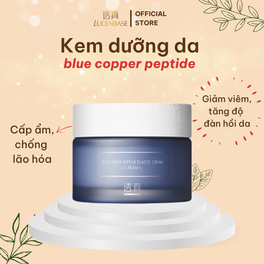 Kem dưỡng da blue copper peptide LUCENBASE cấp ẩm, giảm viêm đỏ 50g