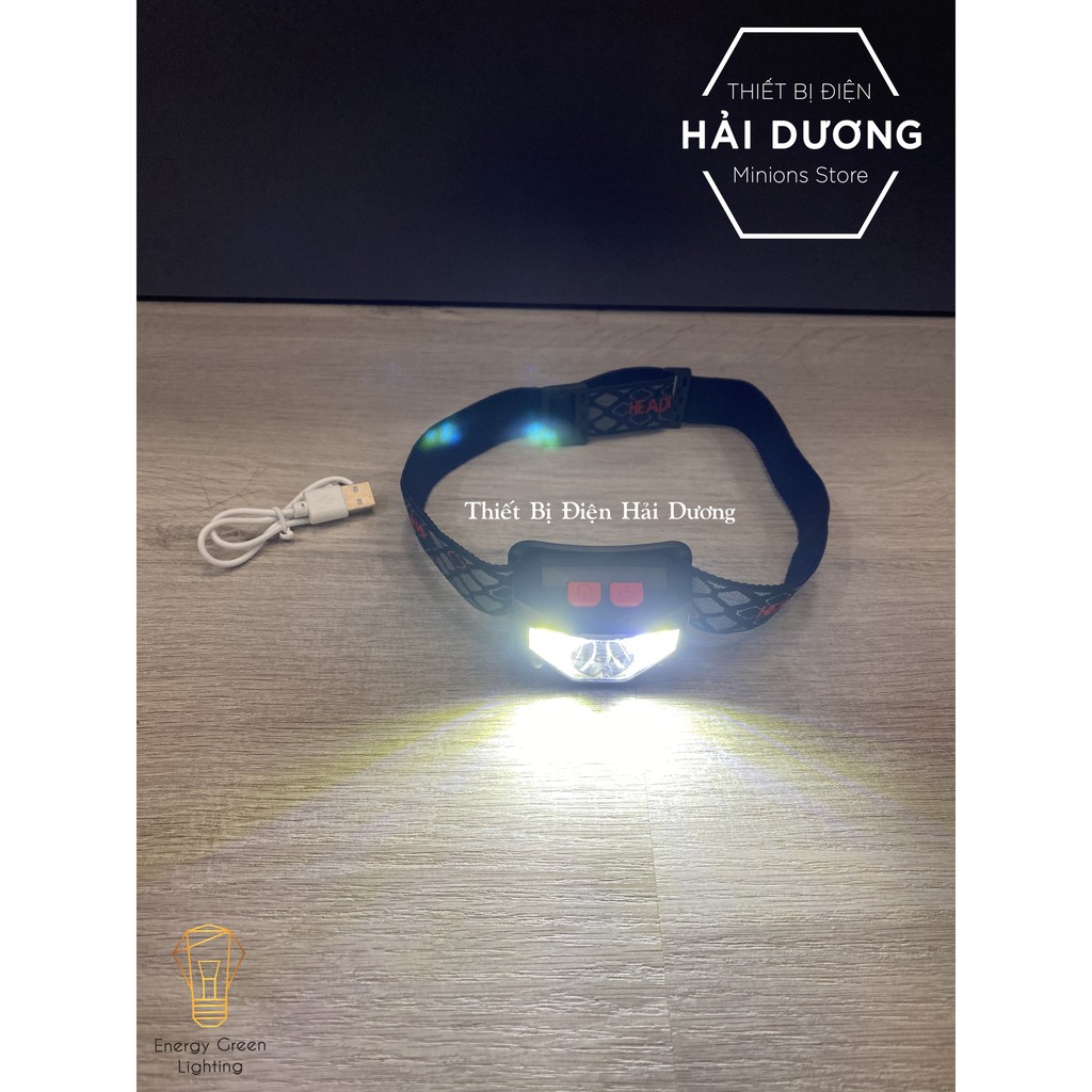 Đèn Pha Đội Đầu Cảm Ứng TG-T069 - LED Siêu Sáng - Energy Green Lighting - Có video thực tế