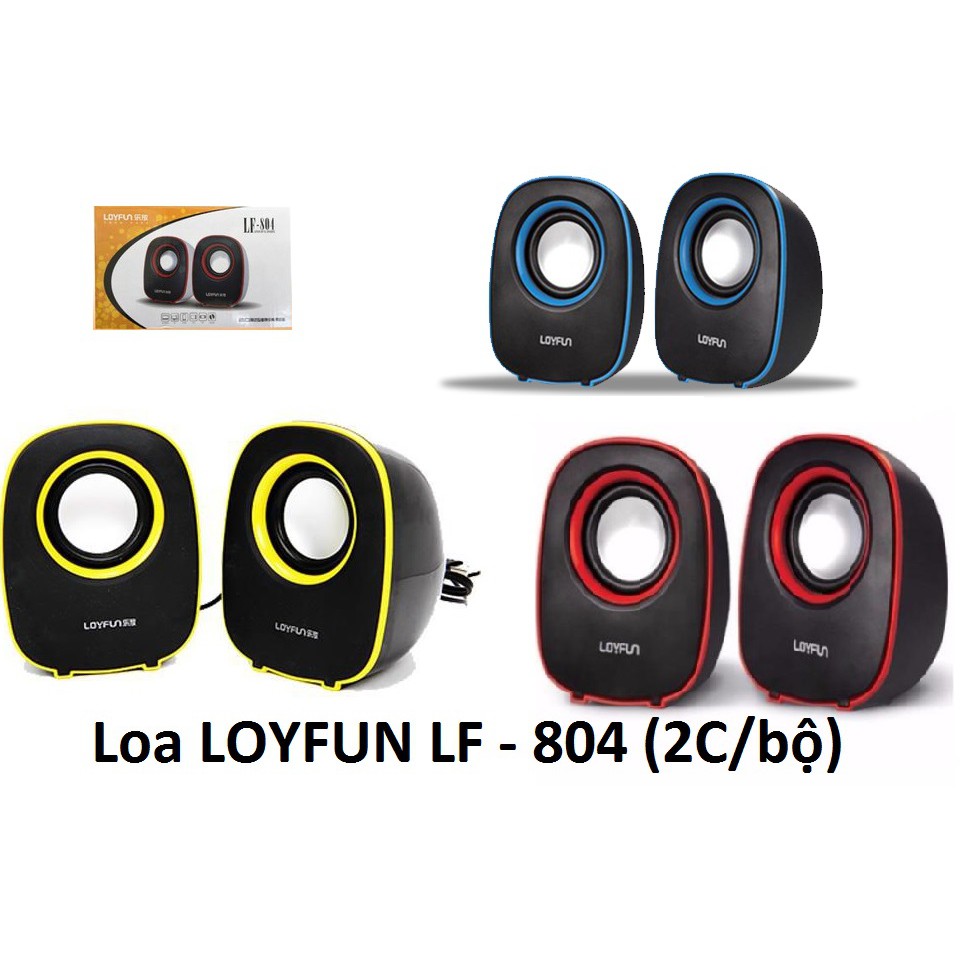 LOA CẶP LOA VI TÍNH LOYFUN LF 804 1 BỘ 2 CÁI